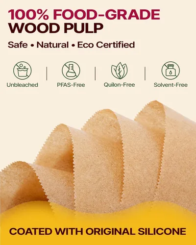 Vista 8 de Katbite Forros desechables para freidora de aire – Forros cuadrados antiadherentes de papel para freidora de aire de 8 pulgadas, papel pergamino sin