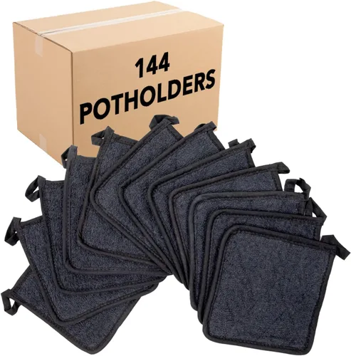 Vista 17 de Arkwright Agarraderas para Ollas de Cocina - Juego de 12 Almohadillas Cuadradas Resistente al Calor, Almohadillas de Algodón Lavables de Grado