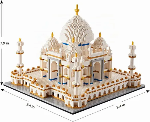 Vista 5 de Conjunto de bloques de construcción micro Taj Mahal, monumentos