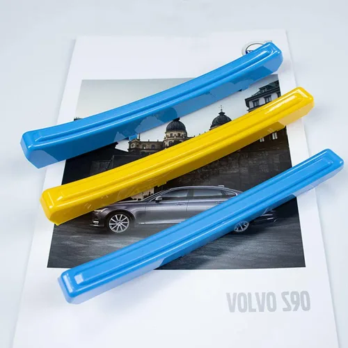Vista 3 de SANRILY Moldes decorativos de rejilla multicolor compatibles con Volvo S90 2017-2021 cubierta de parrilla delantera (azul/amarillo/azul)