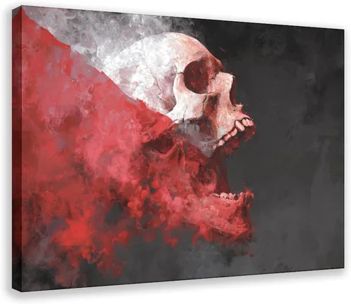Vista 18 de JDBeehpy Spooky Halloween Cemetery Scene Wall Art Jack - O' - Lanterns Poster Mysterious Night Sky Frame Canvas Print PaintingCreepy Decor Mural