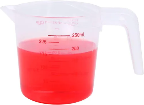 Vista 7 de iiniim Taza medidora plástica clara de la cocina, 8.5 fl oz/16.9 fl oz/33.8 fl oz claro 8.5 fl oz