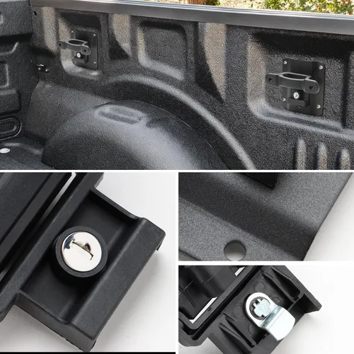 Vista 2 de auovo Anclajes de Amarre Compatibles con Ford F150 F250 F350 2015-2025 2026 Anclajes de Amarre para Caja de Camioneta con Placas de Soportes Grapas