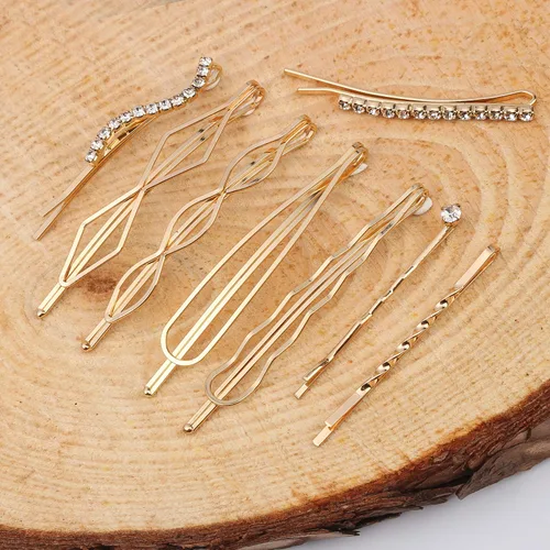 Vista 5 de 20 pasadores elegantes para el cabello, pinzas para el cabello de metal