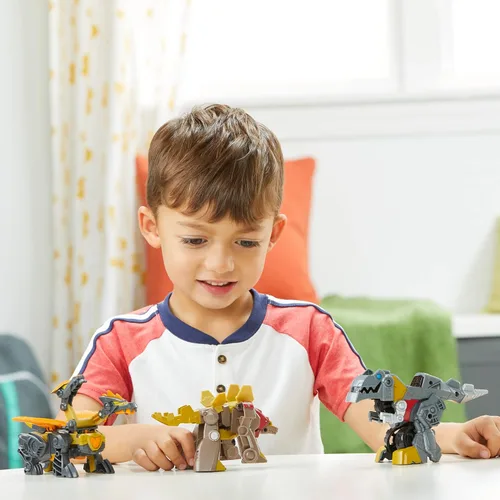 Vista 6 de Transformers Dinobot Adventures Dinobot Squad Grimlock, Dinobot Snarl, y Predaking - Paquete de 3 figuras de conversión de 4.5 pulgadas, juguetes