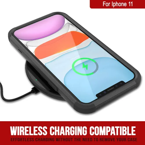 Vista 6 de Punkcase Funda para iPhone 11 con clip para cinturón [Serie Patrón] 4-1, resistente y protectora multicapa con soporte integrado para iPhone 11