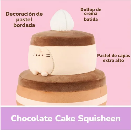 Vista 5 de GUND Pusheen - Juguete de peluche blando de pastel de chocolate de 11