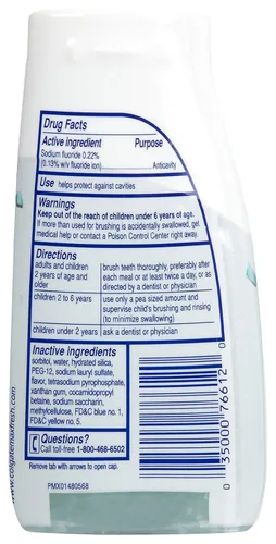 Vista 2 de Colgate Max Pasta de dientes blanca con mini tiras de aliento - 4.6 oz - Crystal Mint