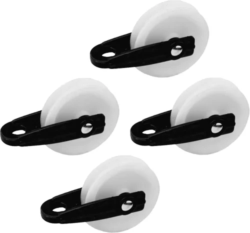Vista 9 de 2 poleas de nailon para tendedero, kit de polea de cuerda para exteriores para líneas de secado 2 Inch Wire Rope Pulley Kit,Smooth Rolling Wheel