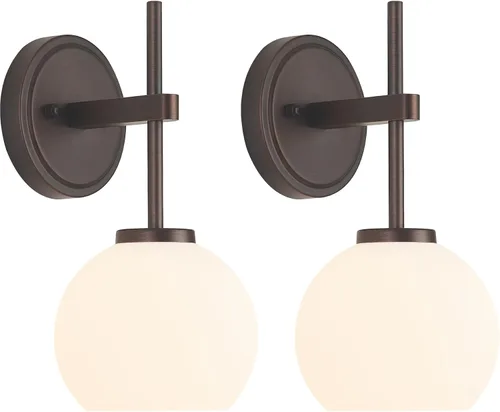 Vista 19 de Juego de 2 apliques de pared de níquel cepillado que funcionan con pilas, iluminación de pared inalámbrica recargable con control remoto, luces