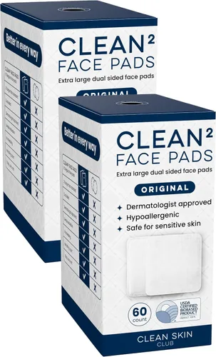 Vista 9 de Clean Skin Club Clean² Pads 2.0 [Nuevos y mejorados bordes] Almohadillas faciales garantizadas sin desprendimientos ni desgarros, capas triples