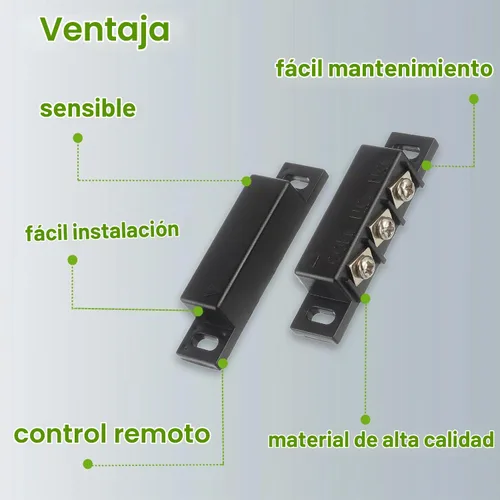 Vista 6 de Interruptor magnético de láminas normalmente abierto y normalmente cerrado NC NO interruptor de proximidad magnético para alarma de puerta