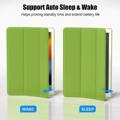 Vista 4 de SUPFINE Funda para iPad de 9ª generación de 10.2 pulgadas 2021, con protector de pantalla de cristal, funda para iPad de 8ª/7ª generación 2020/2019