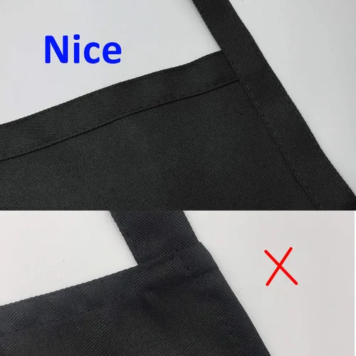 Vista 7 de Delantal negro con bolsillos para mujeres, hombres, adultos, chef, juego de 10 delantales de cocina a granel para cocinar, hornear, restaurante