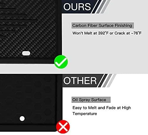 Vista 5 de Intermerge Soporte de Marco para Placa de Matrícula - Cubierta Universal de Silicona para Placa de Matrícula de Auto Americano Resistente al Óxido