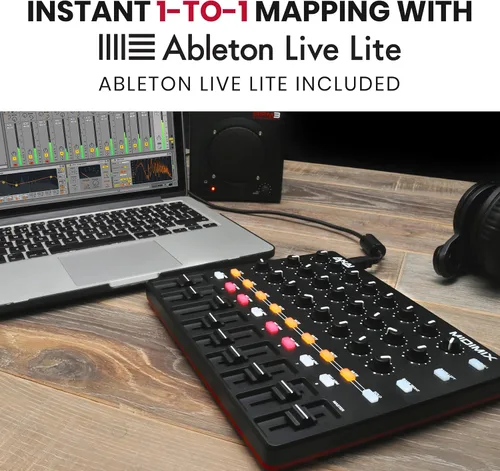 Vista 2 de Akai Professional MIDImix - Controlador MIDI USB y mezclador con atenuadores asignables y atenuador maestro, 24 perillas y 16 botones, mapeo 1 a 1