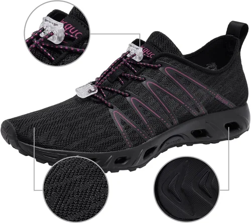 Vista 5 de Racqua Zapatos de agua para mujer para natación secado rápido para playa piscina agua