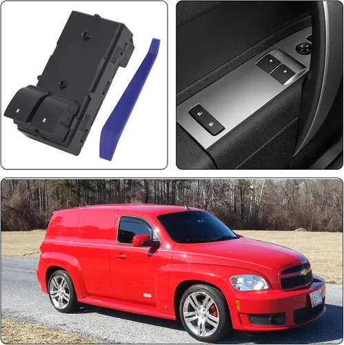 Vista 6 de Obaee Botón de interruptor de control de ventana eléctrica para puerta delantera izquierda del conductor Compatible con 2007-2019 Chevy Chevrolet