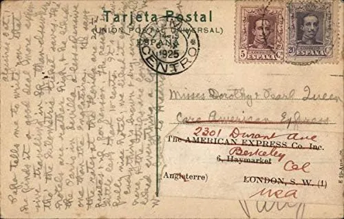 Vista 2 de Alcázar de Sevilla - Interior de las alcobas se los Reyes Moros España Postal Antigua Original