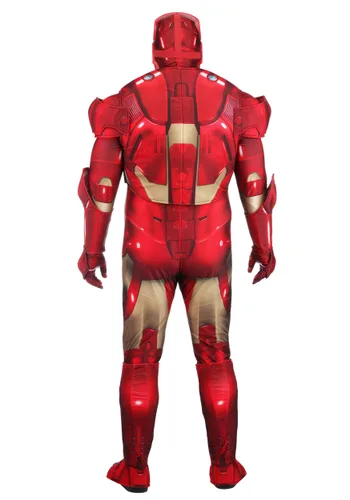 Vista 2 de Disfraz Premium Iron Man Marvel Talla Grande para Hombre Multicolor