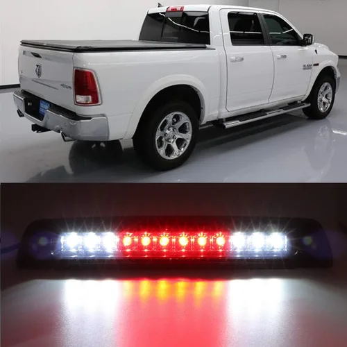 Vista 5 de Youxmoto Tercera luz LED de freno para Dodge Ram 1994-2001, luz de freno impermeable de montaje alto, 55077263AB (carcasa negra y lente ahumada)