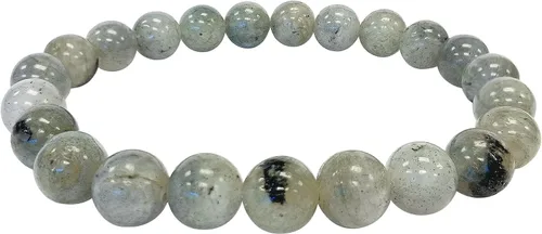 Vista 682 de Gem Avenue Handmade Round Bead Stretch Bracelet Unisex Natural Stone Beaded Jewelry for Men & Women, Elastic Wristband for Daily Wear