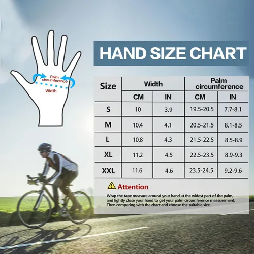 Vista 6 de FIORETTO Guantes de bicicleta de montaña para hombres y mujeres, guantes de ciclismo con almohadilla SBR de 0.197 in para pantalla táctil