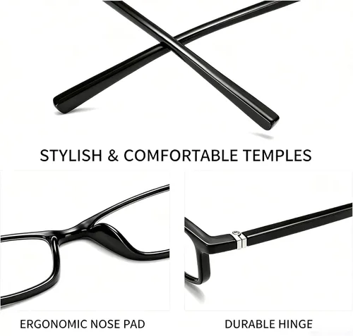 Vista 4 de Gafas de miopía para hombres y mujeres miopía, gafas de distancia Azul