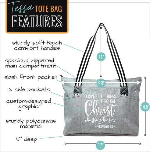 Vista 2 de Bolso con cremallera para mujer con diseño de iglesia cristiana