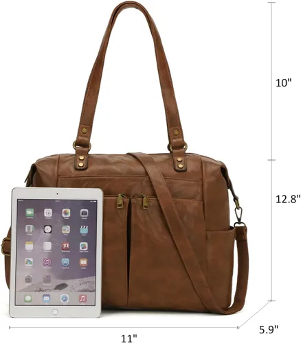 Vista 2 de KouLi Buir Monederos para mujer, bolso de piel sintética con múltiples bolsillos, bolso de hombro de diseñador Hobo Bucket espacioso bolso cruzado