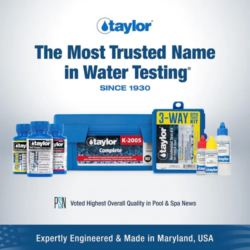 Vista 6 de Taylor K-2006C Kit Completo de Prueba de Agua para Piscina Servicio