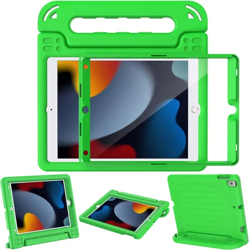 Vista 23 de AVAWO - Funda infantil para iPad de 10.9 pulgadas con protector de pantalla integrado, duradera, a prueba de golpes, ligera, con mango protector