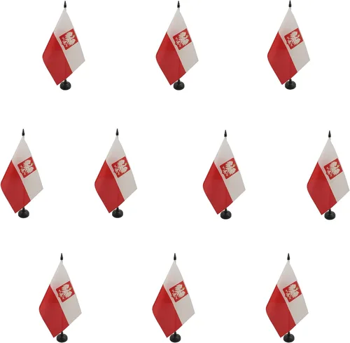 Vista 14 de AZ FLAG Aland Table Flag 4x6 in 100D Polyester Plastic Base Indoor use Finnish 15x10 cm desk flag stitched finish with reinforced edges with