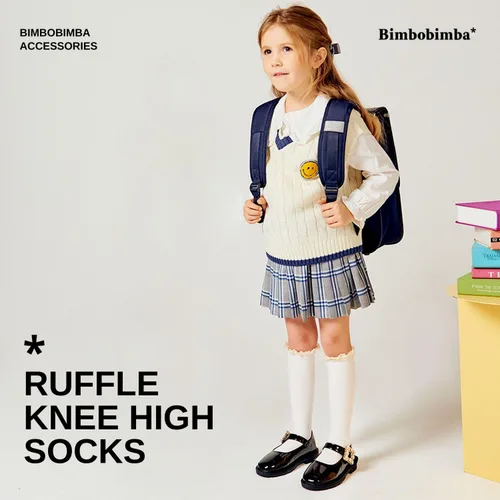 Vista 2 de Calcetines altos hasta la rodilla para niñas pequeñas