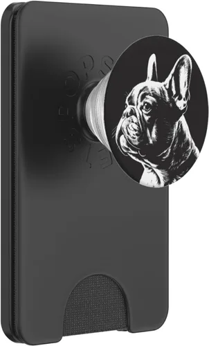 Vista 7 de PopSockets de dibujo francés Bulldog francés intercambiable PopGrip
