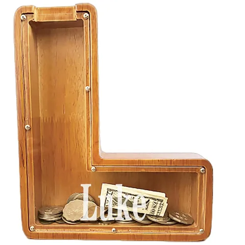 Vista 23 de Alcancía personalizada grande de madera con letras, alcancía de monedas, alcancía personalizada con nombre, puede usarse como regalo de Navidad