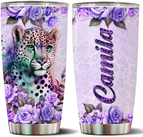 Vista 11 de Regalos personalizados de Beagle para mujeres, esposa, hija, mamá, niña, vaso de acero inoxidable aislado de 20 onzas, taza de viaje, taza de café