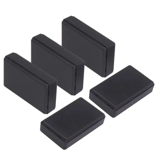 Vista 7 de Zulkit 12 cajas de proyecto de plástico ABS para proyectos eléctricos, caja de conexiones de energía, color negro, 1.97 x 1.10 x 0.59 pulgadas 12