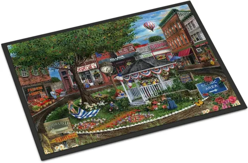 Vista 26 de Caroline's Treasures PTW2009MAT - Felpudo de calabaza y hojas de otoño, 18 x 27 pulgadas, tapete para puerta delantera, interior y exterior