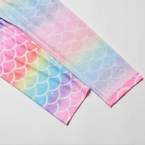 Vista 21 de QPANCY Conjunto de pijamas a juego para niñas y muñecas, pijamas de manga larga para otoño e invierno