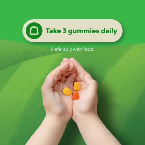 Vista 9 de Paquete de magnesio calmante para niños, gomitas para la salud nerviosa y muscular y DHA para niños, gomitas Omega 3 con Omega vegetariano 3 6 9