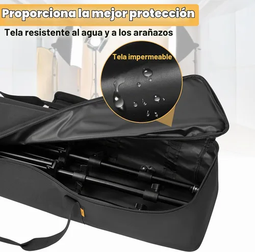 Vista 5 de Bolsa Multifuncional para Trípode 32 X 7 X 7 Pulgadas / 81 X 18 X 18 cm Estuche Resistente para Trípode con Asa para Luces, Altavoces, Cámaras