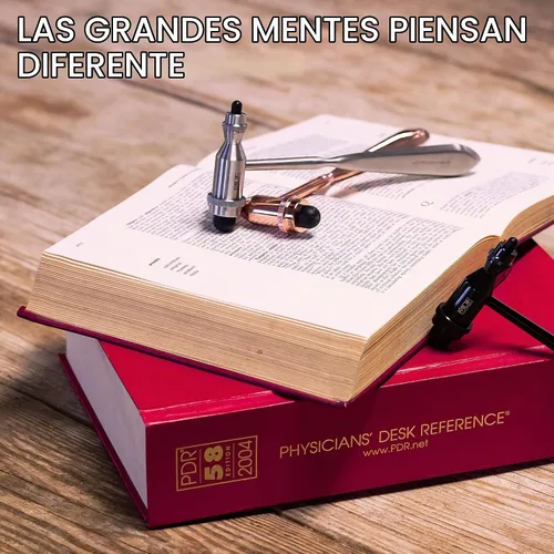 Vista 3 de MDF Instruments, Martillo de Reflejo Neurológico Tromner de Oro Rosa con Mango de Punta Puntiaguda para Respuestas Cutáneas y Superficiales - Piezas
