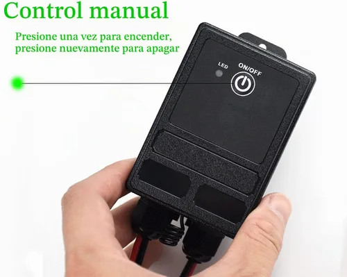 Vista 4 de Interruptor de relé de control remoto impermeable, interruptor remoto inalámbrico de 328 pies de largo alcance, interruptor de control remoto de 12