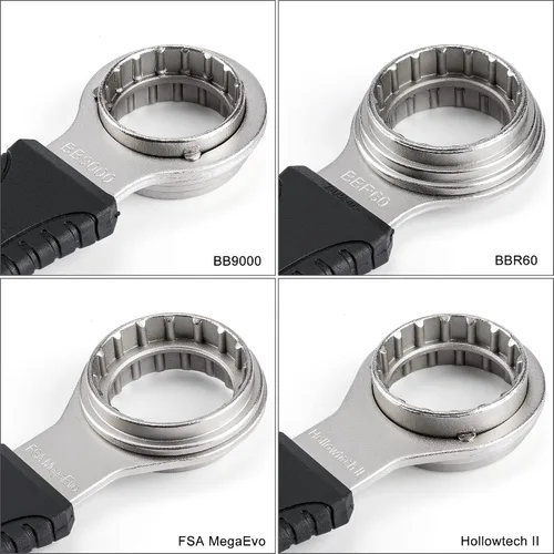 Vista 3 de Herramienta de extracción de soporte inferior - Herramienta de soporte inferior de bicicleta 4 en 1 Removedor de BB compatible con Shimano