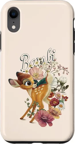 Vista 24 de Funda con logotipo de retrato floral Bambi para iPhone 16 Disney