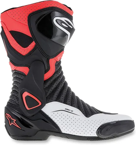 Vista 2 de Botas Alpinestars SMX-6 v2 de moto, para hombre, 3.5, NegroRojoBlanco