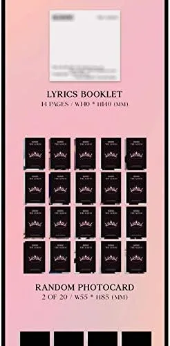 Vista 5 de Blackpink 1er álbum completo The Album (versión 4) (incluye juego de tarjeta fotográfica transparente Blackpink)