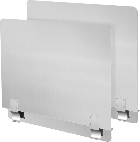 Vista 8 de Ferraycle 2 Paquetes Protector contra Salpicaduras de Acero Inoxidable para Freidora Protector contra Salpicaduras y Derrames Comercial para Estufa