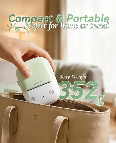 Vista 3 de NIIMBOT Máquina etiquetadora B2 con cinta para oficina en casa, verde